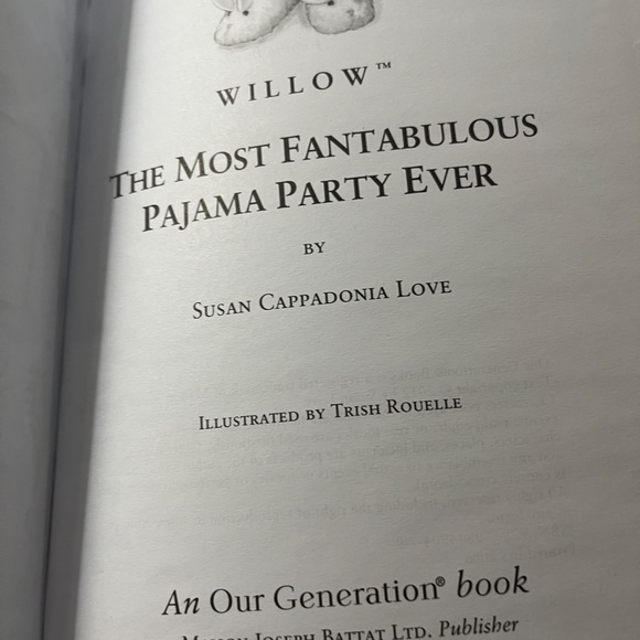 The Most Fantabulous Pajama Party Ever Featuring Willow (Our Generation) Hardcov - Picture 4 of 5